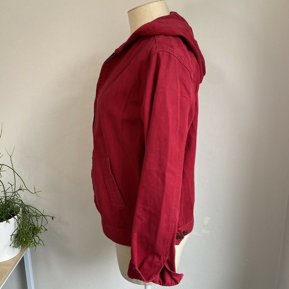 CORFU Jeans 10 12 Red Jacket Vintage Corfu Basics - Picture 4 of 12
